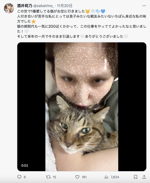 爱猫过世了⋯东北美人的她也不做了！ 