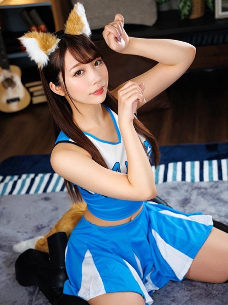 意淫的是啦啦队！尾崎えりか(尾崎惠梨香)大跳吸精狐狸舞！ 