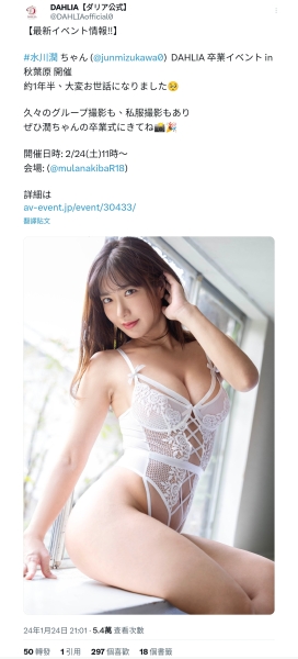 ［速报］水川润也毕业了！生涯13年第一次要⋯　 